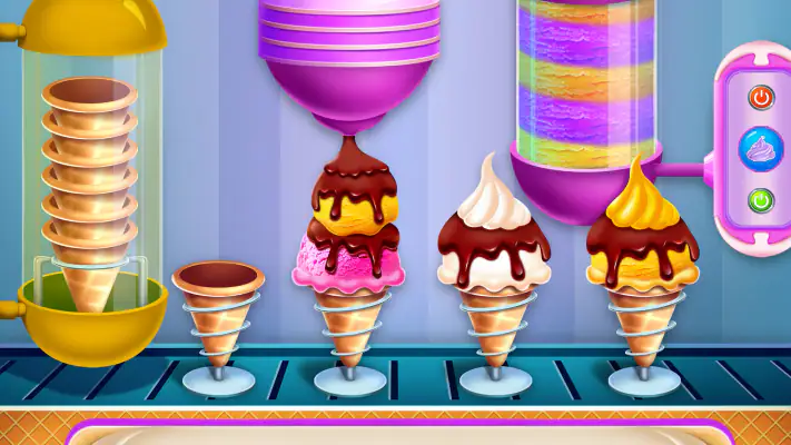 sorvete cone Bolinho cozimento screenshot 1