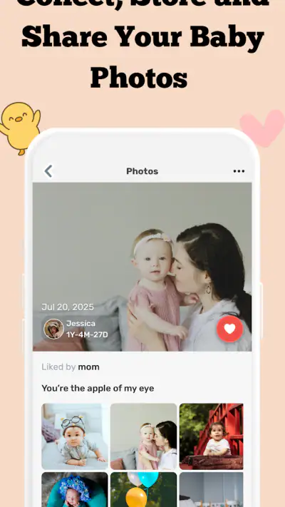 TinyNest: Álbum Bebê e Família screenshot 1