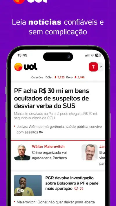 UOL: Notícias de política e + screenshot 1