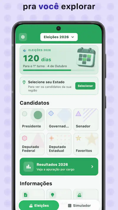 Urna Eletrônica Simulador 2026 screenshot 1
