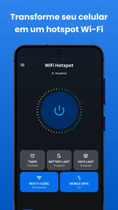Wi-Fi Portátil - Hotspot Móvel screenshot 1