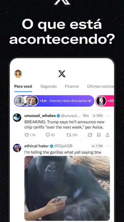 X (Antigo Twitter) screenshot 1